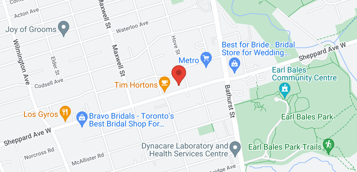 map of 660 SHEPPARD AVE W
